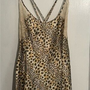 Victoria's Secret Animal Print Lace Chemise